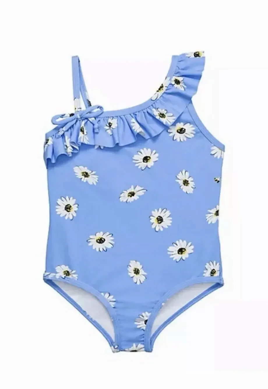 KATE SPADE NY GIRLS DAISY ONE PIECE SWIMSUIT BLUE WHITE SIZE 164/14Y Retail $68